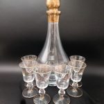 Antik Yaldızlı Likör Takımı