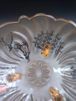 Hitit Motifli Bal Rengi Ayaklı Meyvelik - Görsel 2