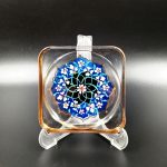 Tezhip Sanatlı Dekoratif Tabak / Mumluk