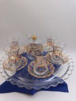 Bölmeli Beykoz Altın Çay Takımı