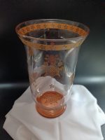 Tarçın renkli büyük nar desenli vazo