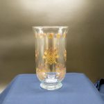 Tarçın renkli büyük nar desenli vazo - Görsel 2